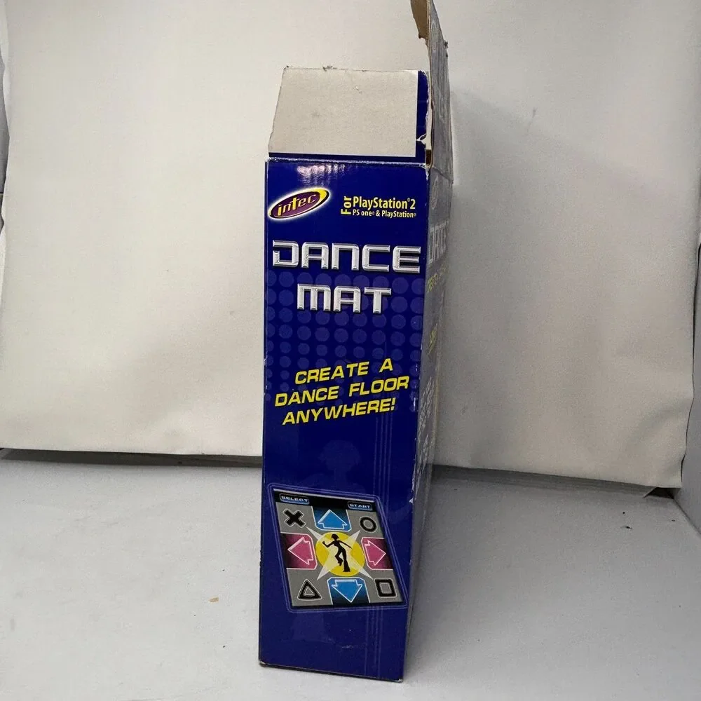 2005 Intec PlayStation 1 And PlayStation 2 DDR Dance Mat Open Box